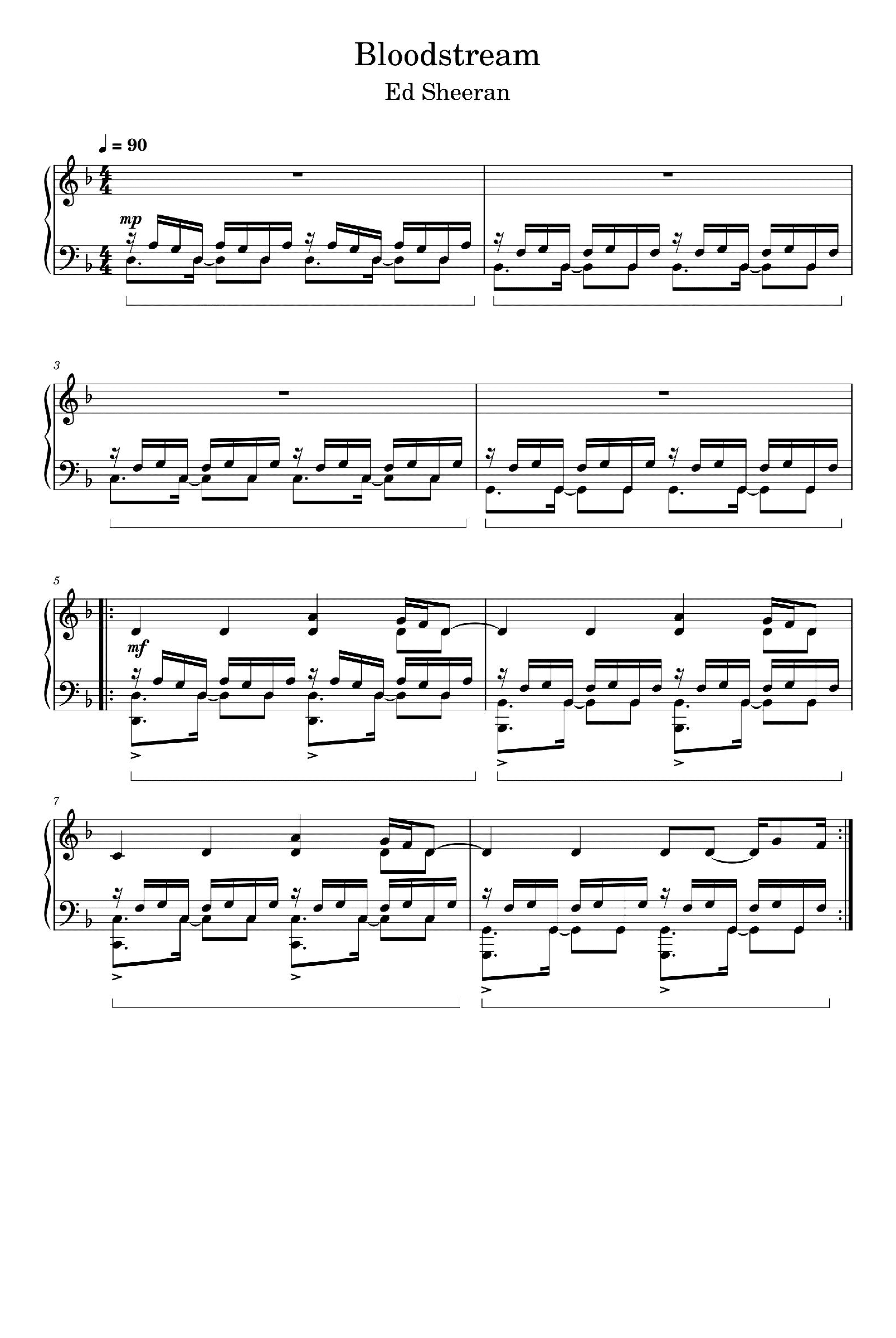 Bloodstream (arr. Ed Sheeran)