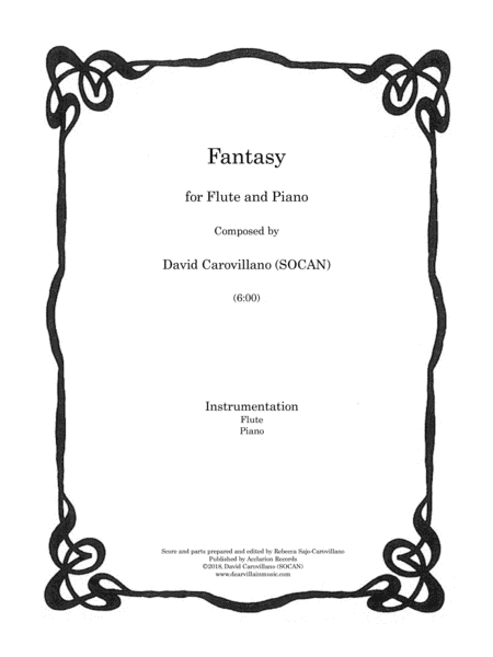Fantasy for Flute and Piano