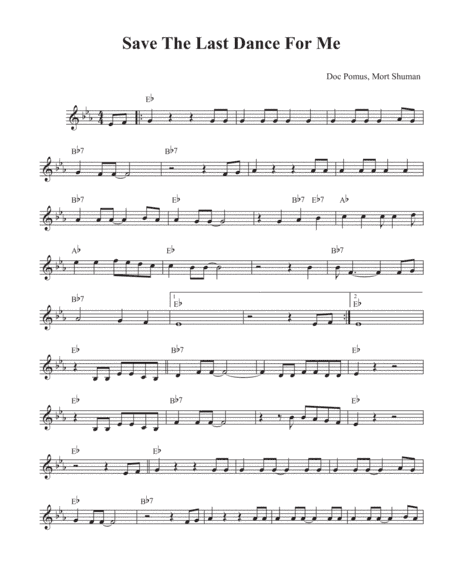 Save The Last Dance For Me (arr. David M Fagnant)