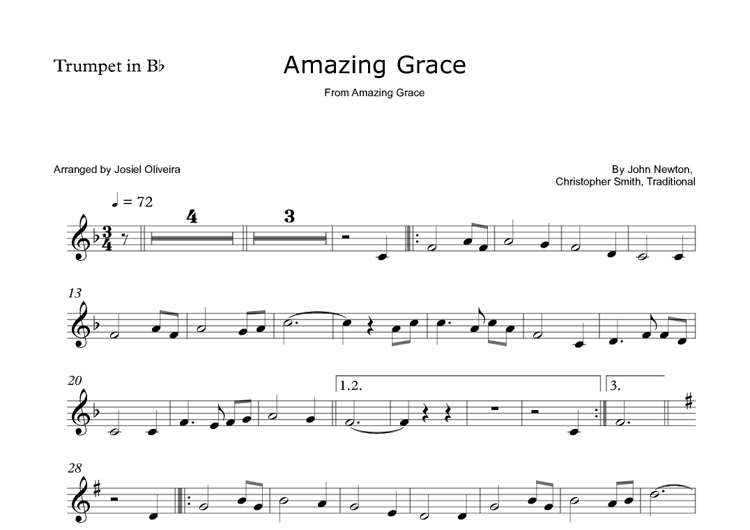 Amazing Grace (arr. Josiel Oliveira)