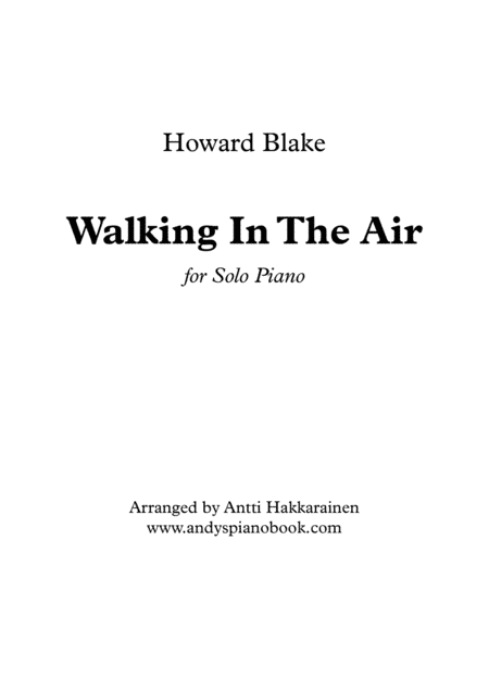 Walking In The Air (arr. Antti Hakkarainen)