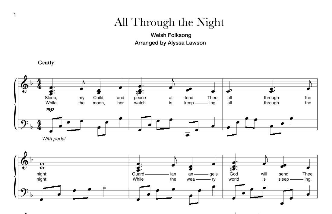 All Through the Night (arr. Alyssa Lawson)