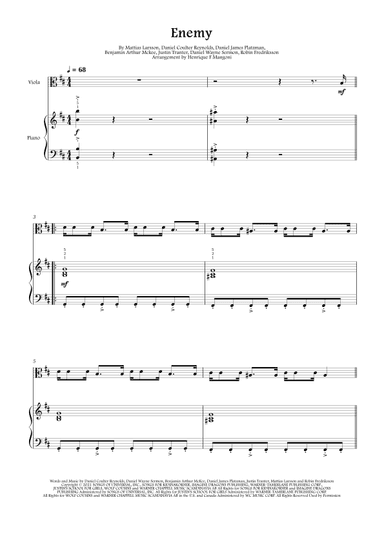 Enemy (arr. Henrique F Mangoni)