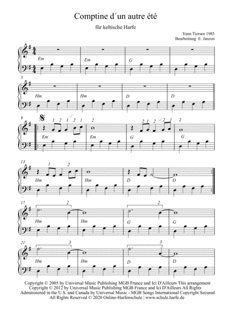 Comptine D'un Autre Été: L'après-midi (arr. Alexandra and Elena Janzen)