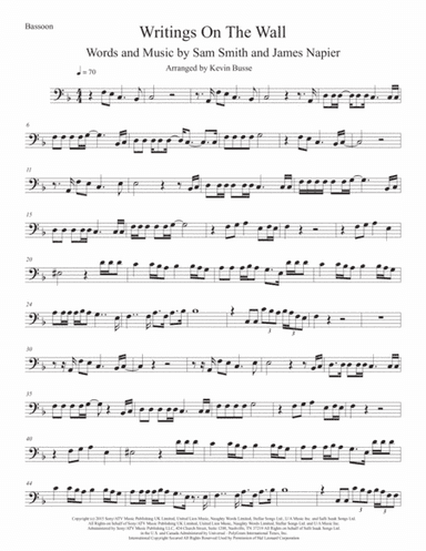 Writing's On The Wall from the film SPECTRE (arr. Kevin Busse)