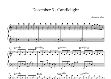 December 3 - Candlelight