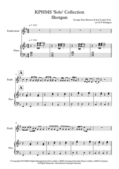 Shotgun (arr. Kevin P Holdgate)