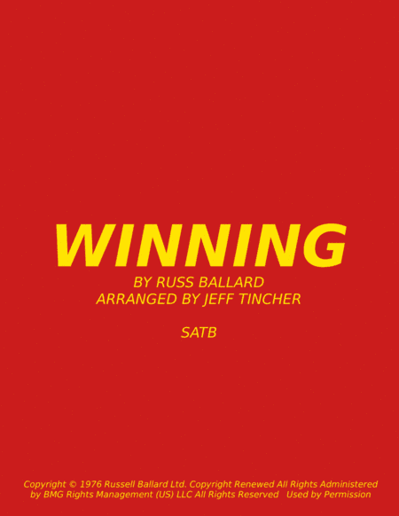 Winning (arr. Jeff Tincher)