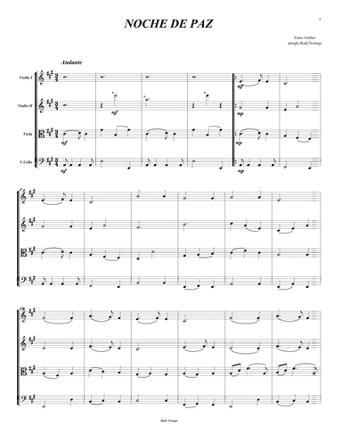Noche De Paz (arr. RAUL NORIEGA)