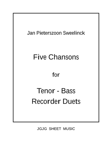 Eight Sweelinck Duets for T-B Recorders (arr. John Geohegan)