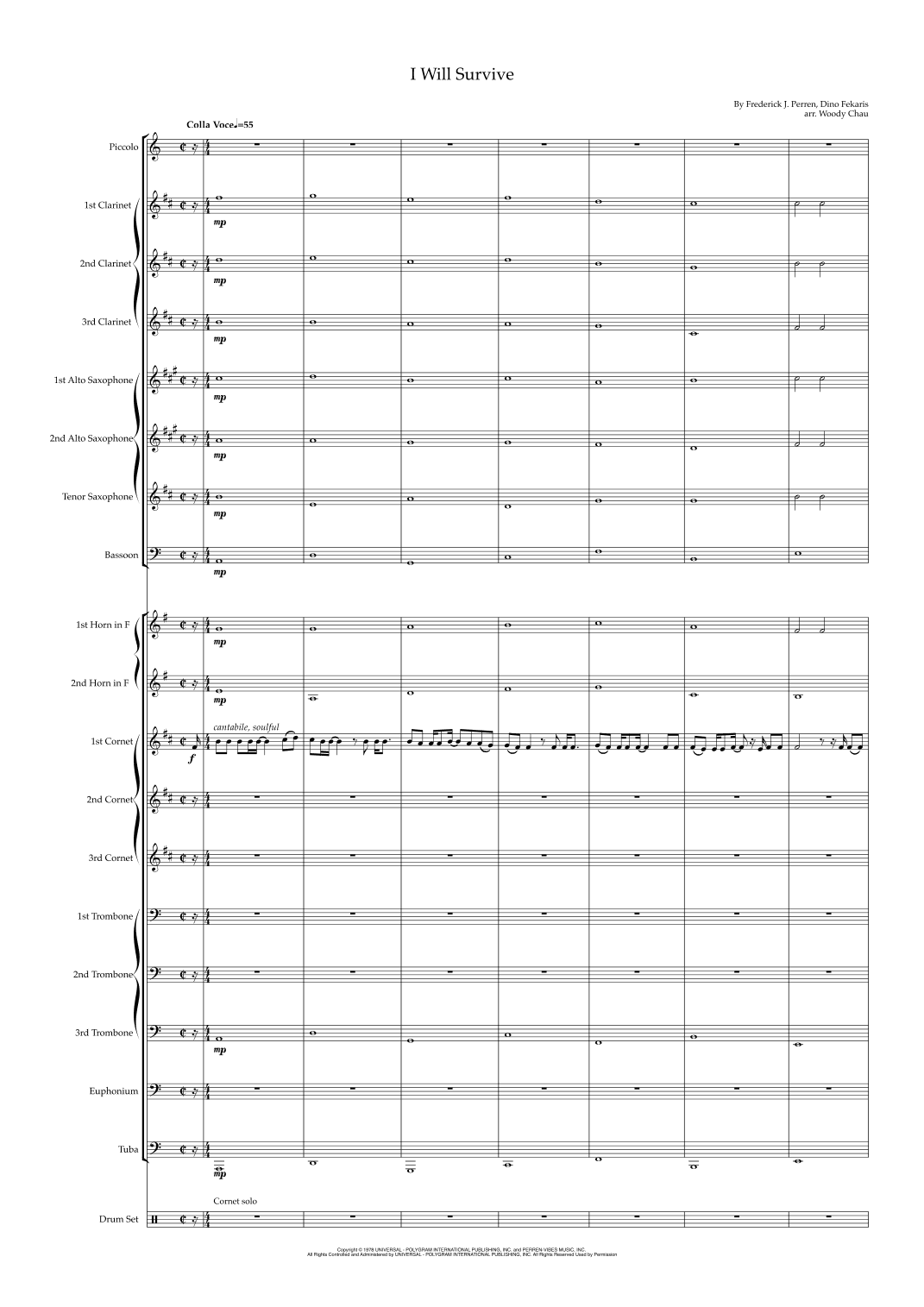 I Will Survive (arr. Woody Chau)