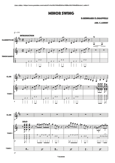 Minor Swing (arr. C.Aubert)