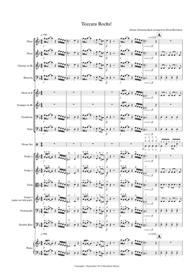 Toccata by Bach Rocks! for School Orchestra (arr. David Burndrett)