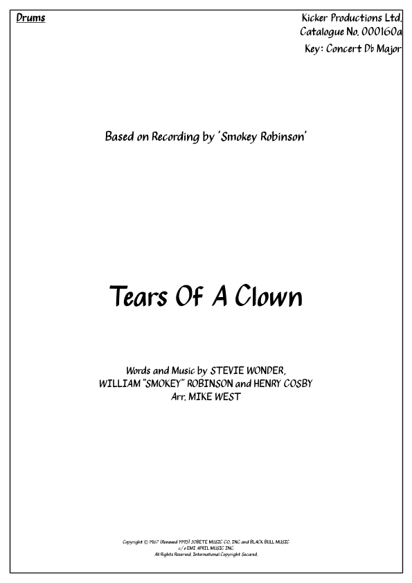 The Tears Of A Clown (arr. Michael Storeton-West)