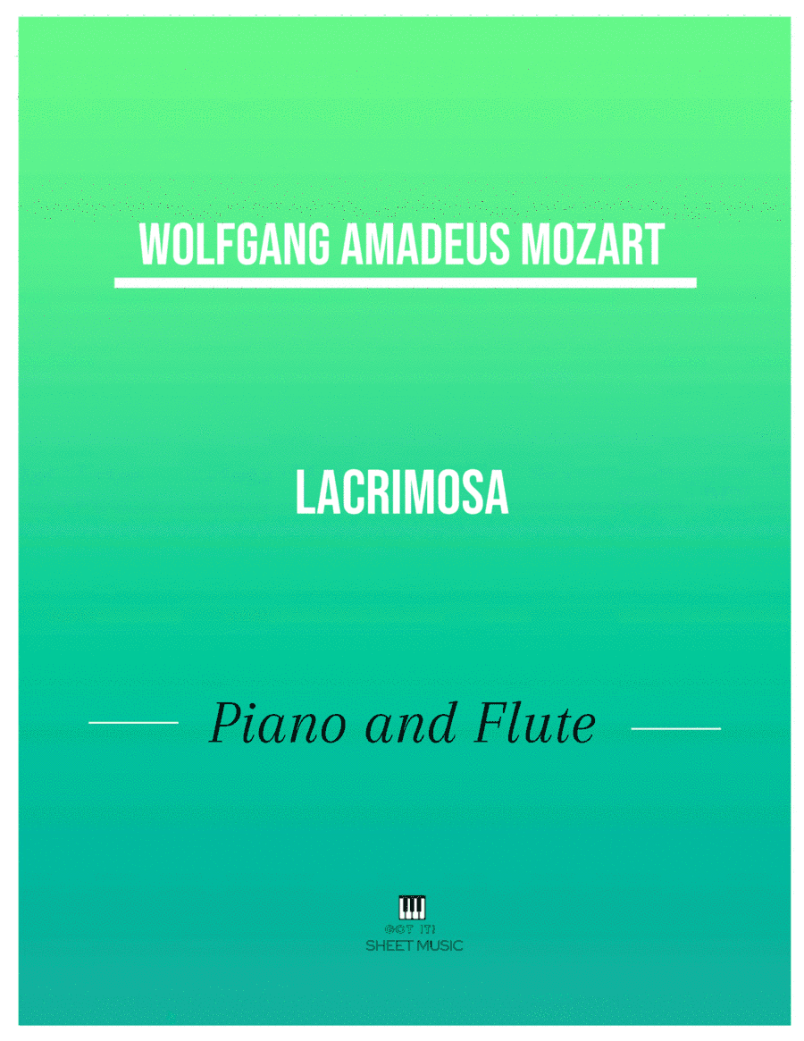 Mozart - Lacrimosa (Piano and Flute) (arr. ANDRE LAITANO)