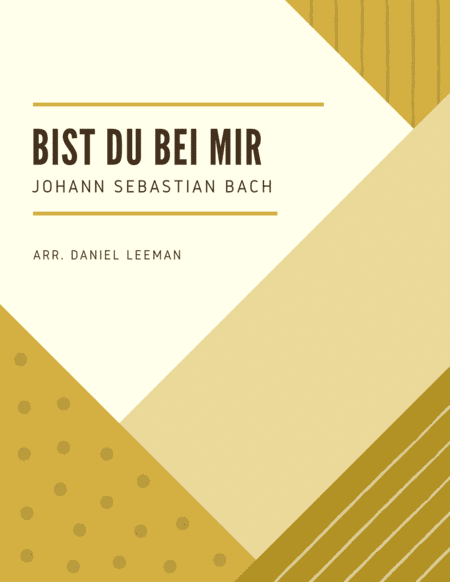 Bist Du Bei Mir for Viola & Piano (arr. Daniel Leeman)