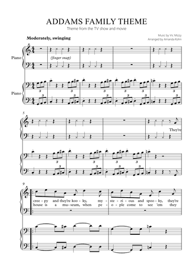 Addams Family Theme (arr. Amanda Kohn)