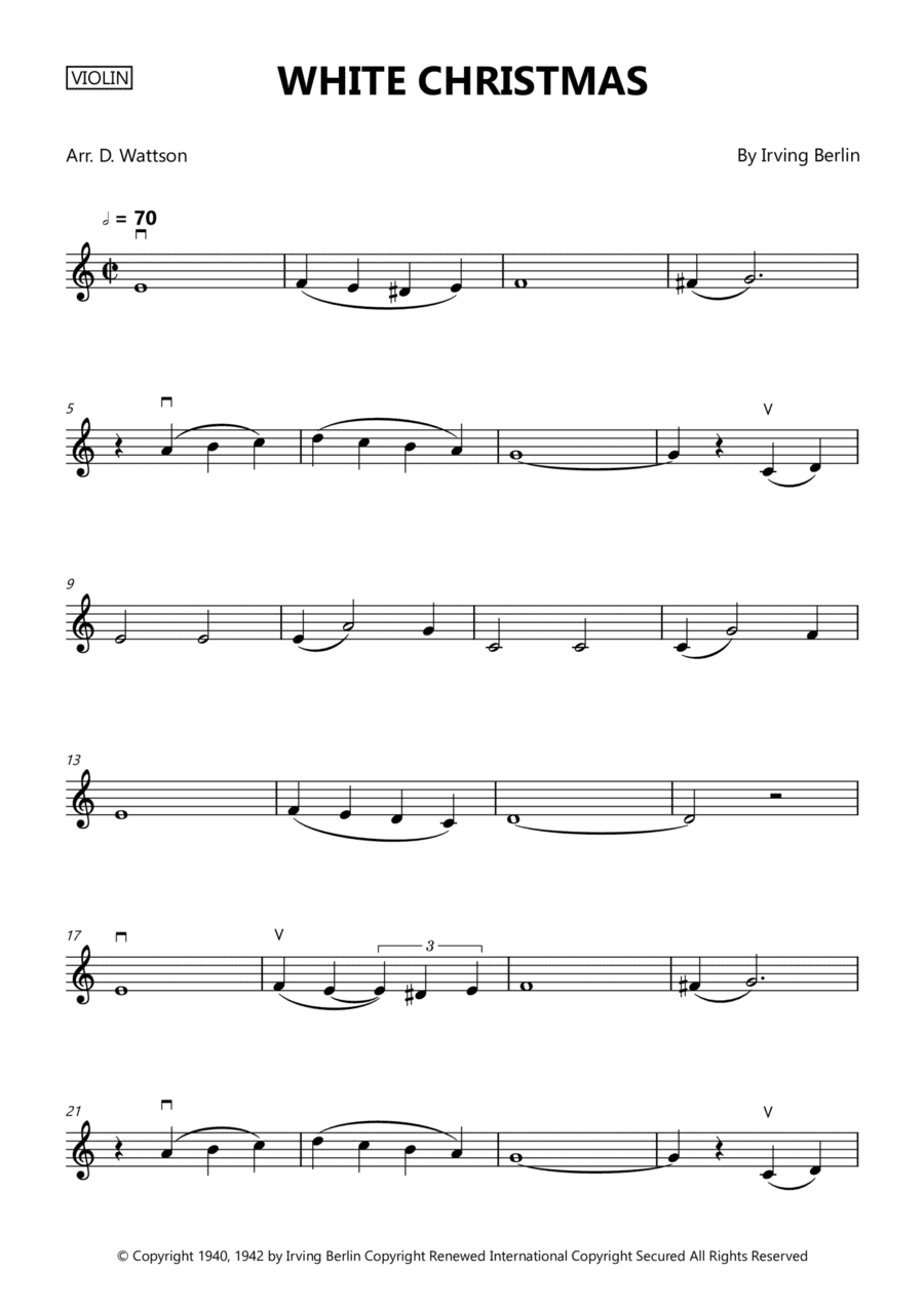 White Christmas (arr. Douglas Wattson)