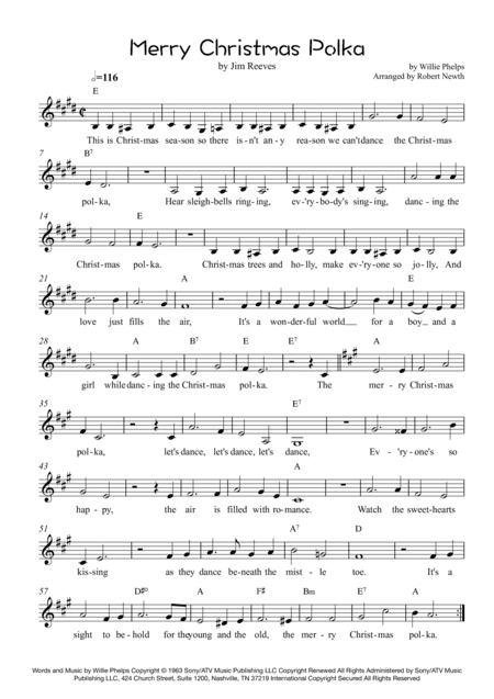 Merry Christmas Polka (arr. Robert Newth)