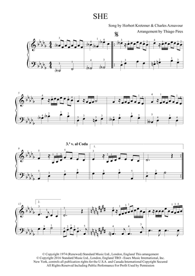 She (arr. Thiago Pires)