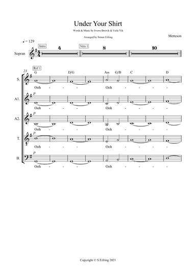 Under Your Shirt (arr. Simen Eifring)