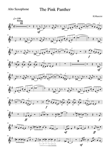 The Pink Panther (arr. Zachary Corbett)