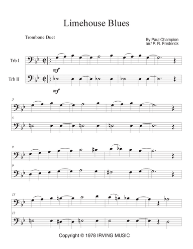 Limehouse Blues (arr. P. R. Frederick)