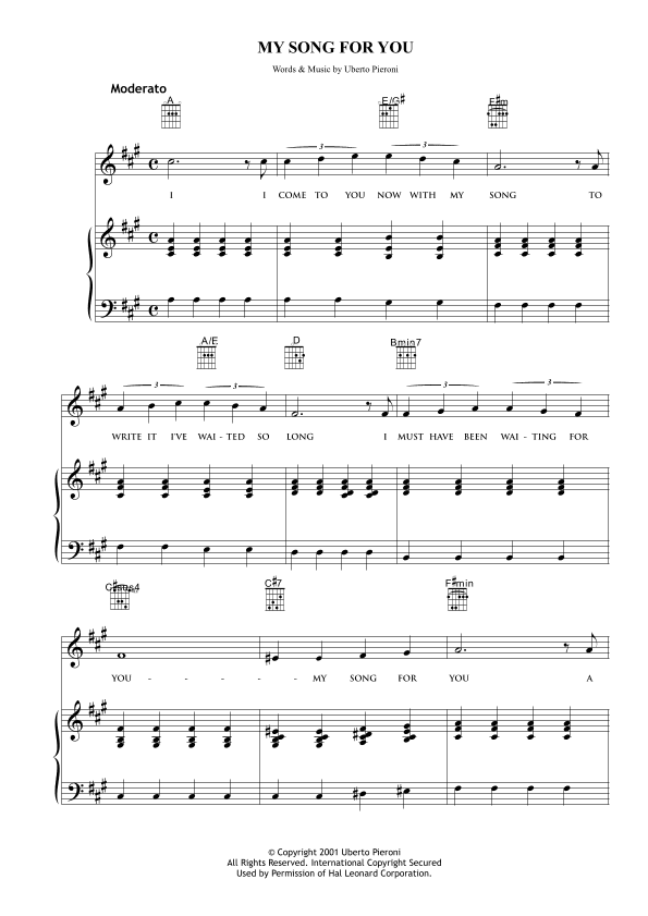 My song for you