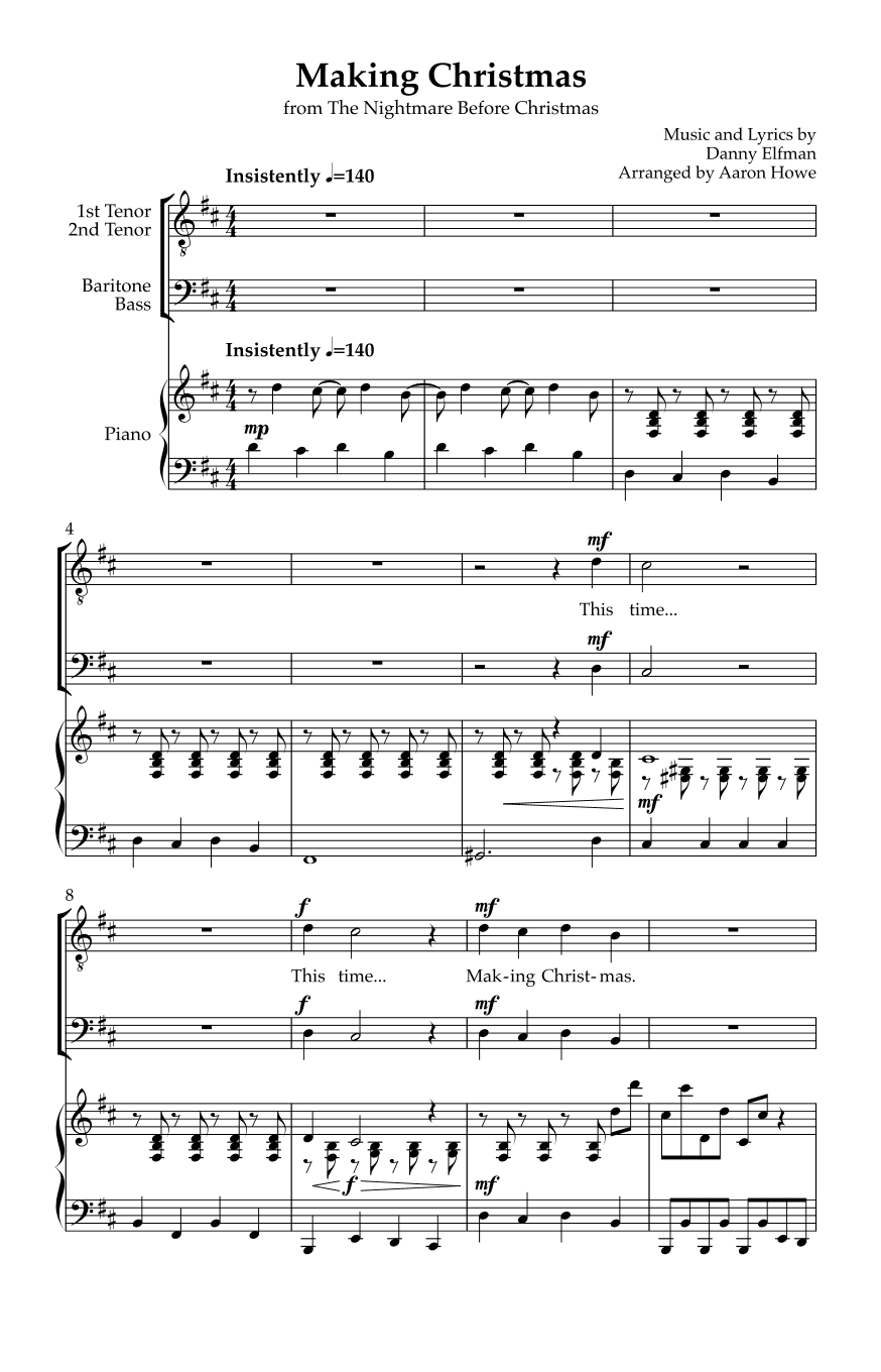 Making Christmas (arr. Aaron Howe)
