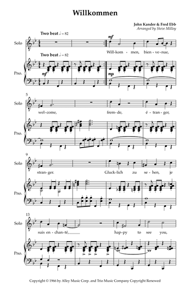 Willkommen (arr. Steve Milloy)