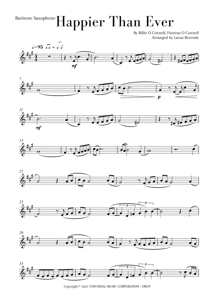 Happier Than Ever (arr. Lucas Rezende)