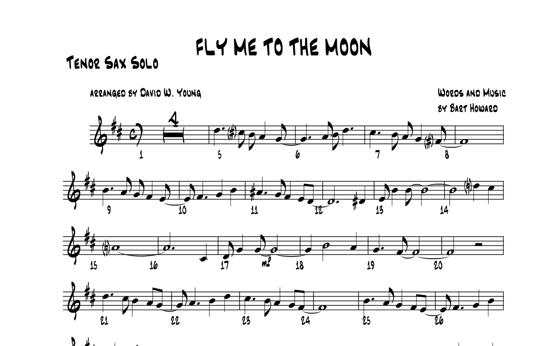 Fly Me To The Moon (in Other Words) (arr. David W. Young)