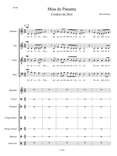 Cordero de Dios from Misa de Panama