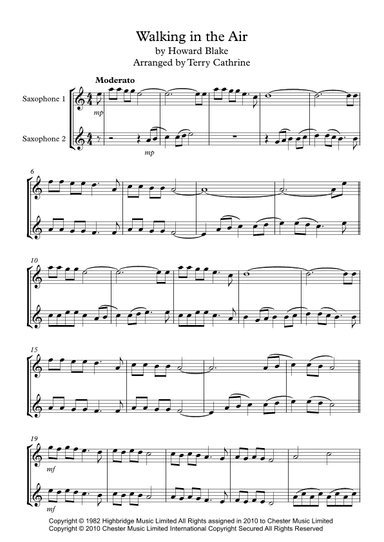 Walking In The Air (arr. Terry Cathrine)