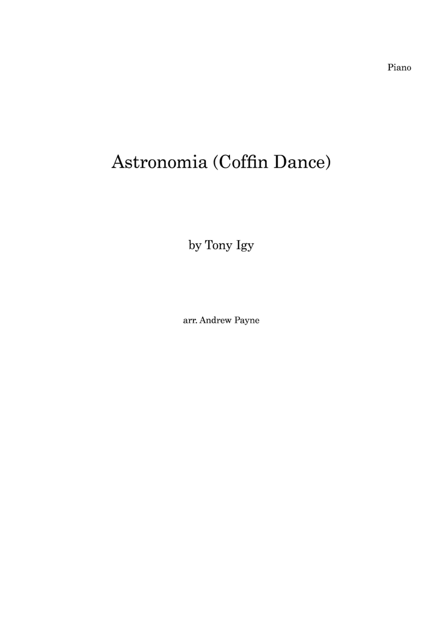 Astronomia (arr. Andrew Payne)