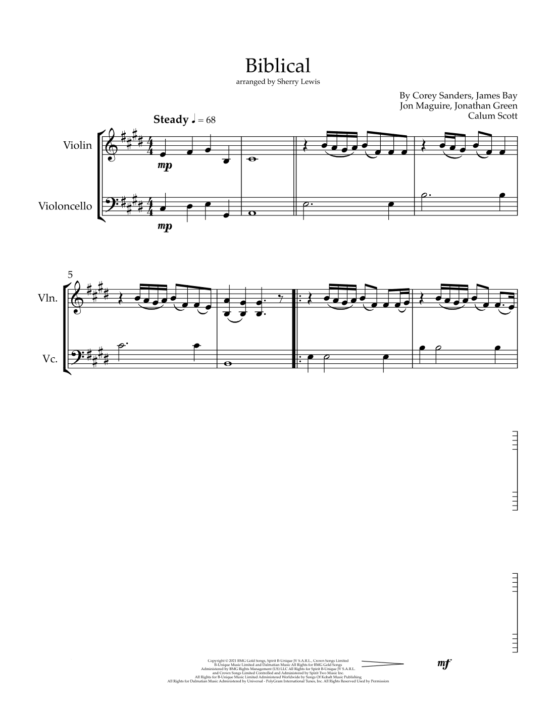 Biblical (arr. Sherry Lewis)