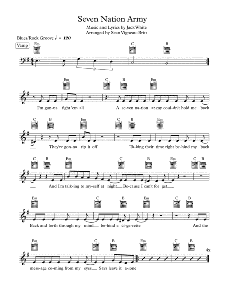Seven Nation Army (arr. Sean Vigneau-Britt)