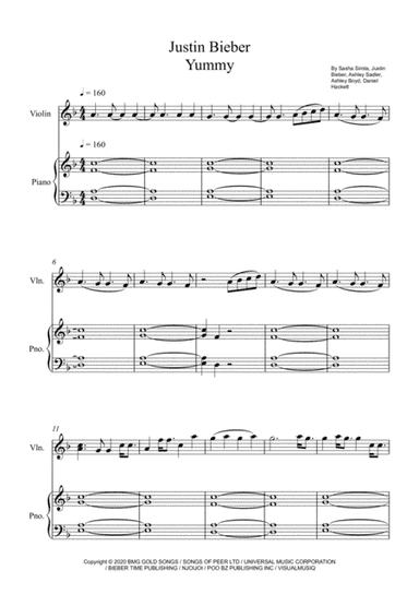 Yummy (arr. André Laitano)