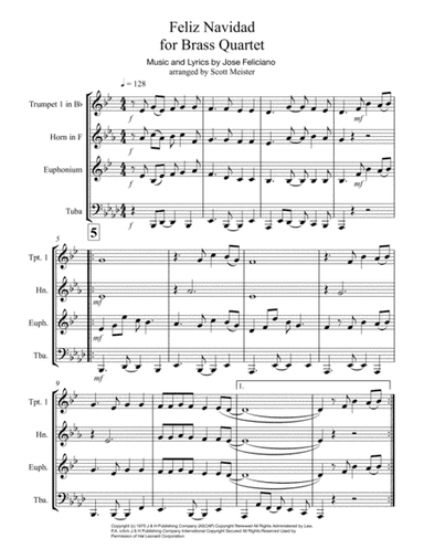 Feliz Navidad (arr. Scott Meister)