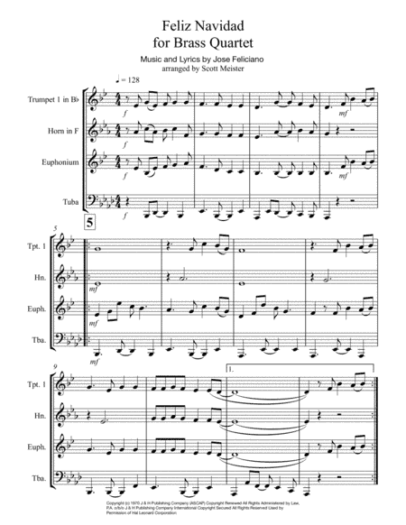 Feliz Navidad (arr. Scott Meister)