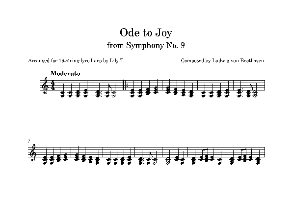 Ode to Joy (arr. Lily T.)