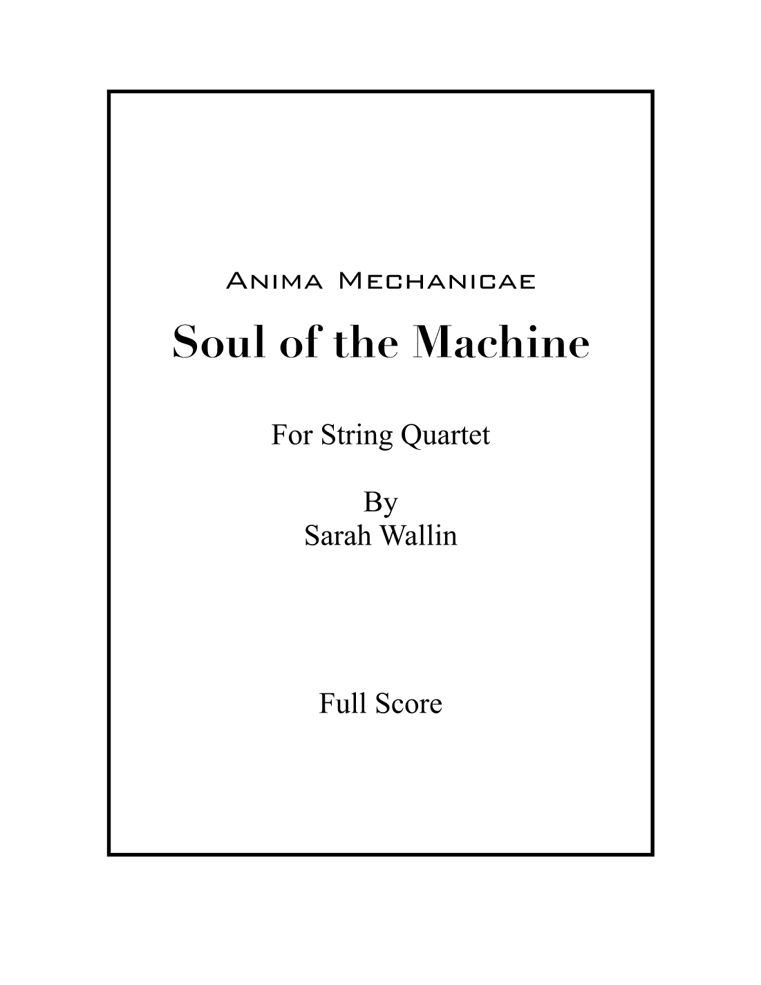 Anima Mechanicae: Soul of the Machine