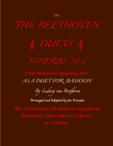 The Beethoven Duets For Bassoon Scherzo No. 6 (arr. Joe Procopio)