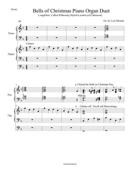 Bells of Christmas Medley for Piano and Organ (arr. Lois Mountz)