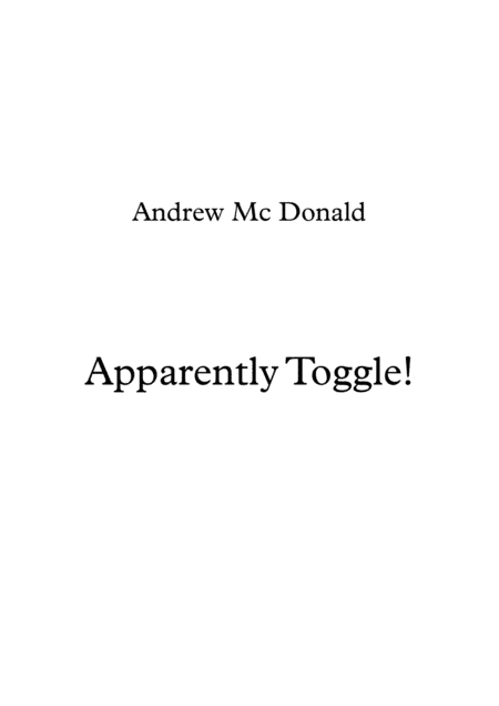 Apparently Toggle!