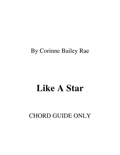 Like A Star (arr. RWM)