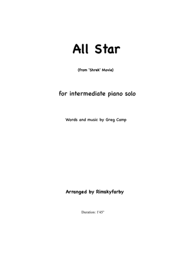 All Star (arr. Rimskyfarby)