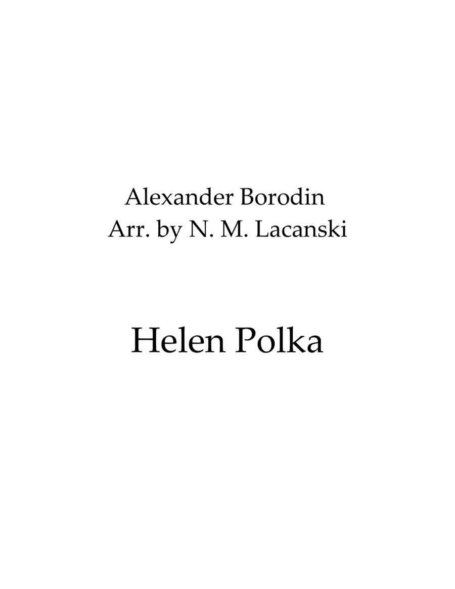 Helen Polka (arr. Nick Lacanski)