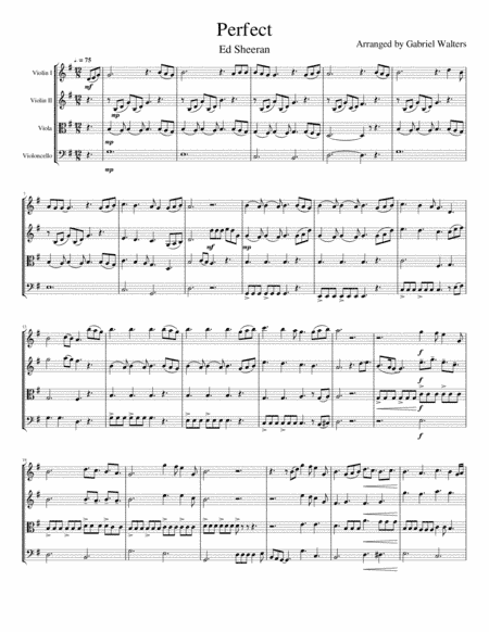 Perfect (arr. Gabriel Walters)