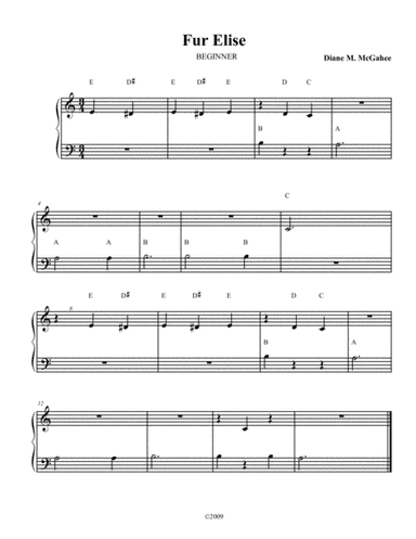 Fur Elise (arr. Diane M. McGahee)